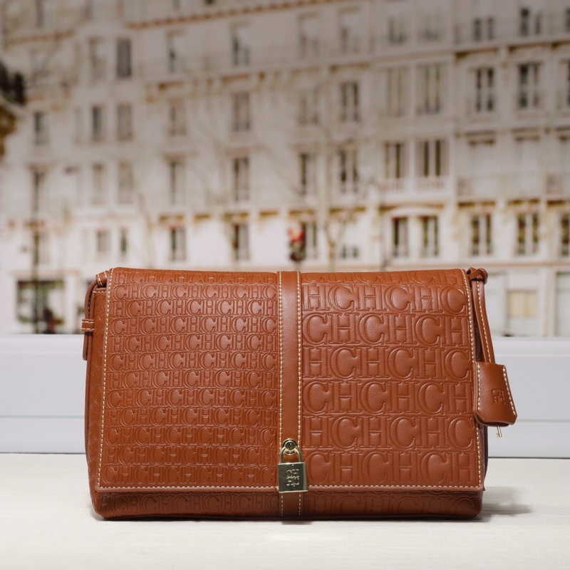 Women Bags Zip - กระเป๋าสะพายข้างผู้หญิง CHCH สไตล์เรียบง่าย กระเป๋าสะพายไหล่ผู้หญิง พร้อมซิปและหัวเข็มขัด ลายพิมพ์ดีไซน์ไม่ซ้ำใคร