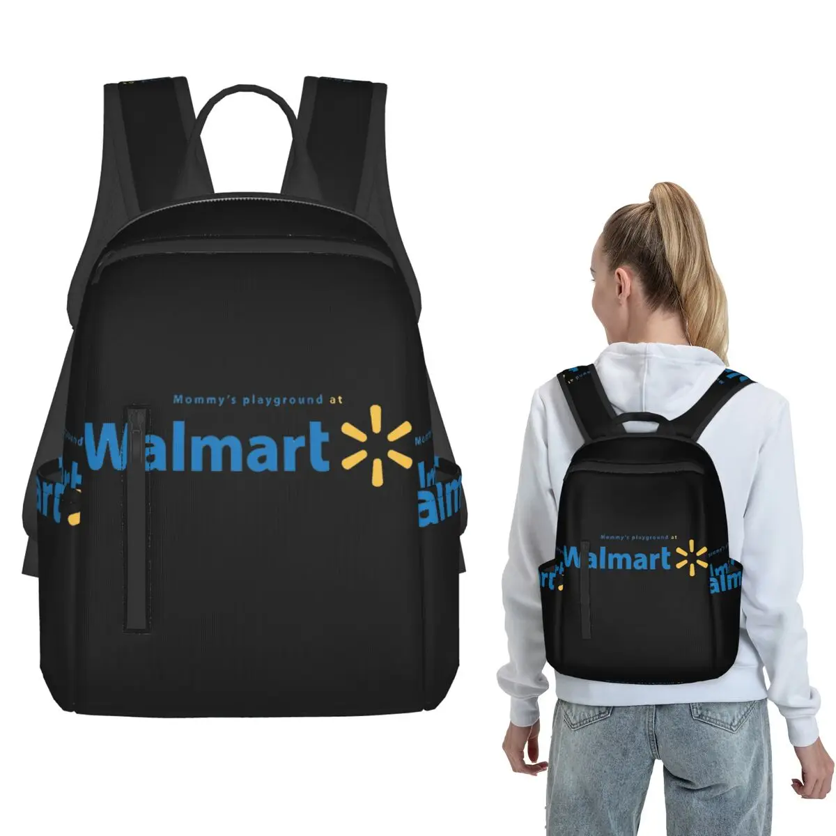 Women Bags Walmart - กระเป๋าเป้สะพายหลังวอลมาร์ท ความจุขนาดใหญ่ กระเป๋าหนังสือเด็ก กระเป๋านักเรียน กระเป๋าสะพายไหล่สำหรับผู้ชายและผู้หญิง