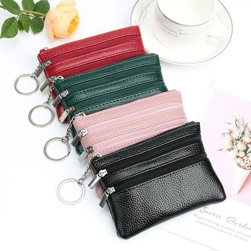 Women Bags Zip - Soft Mini Card Holder กระเป๋าสตางค์กระเป๋าอเนกประสงค์ผู้หญิงกระเป๋าสตางค์คลัทช์ซิปหญิงสั้นกระเป๋าเหรียญขนาดเล็กเงินกระเป๋า