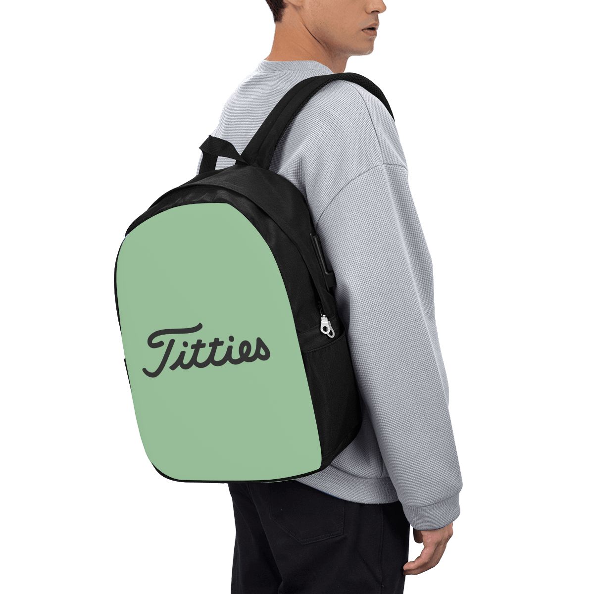 Women Bags Laptop - กระเป๋าเป้สะพายหลัง Titties Golf Ball สำหรับเดินทาง ใส่โน้ตบุ๊ก