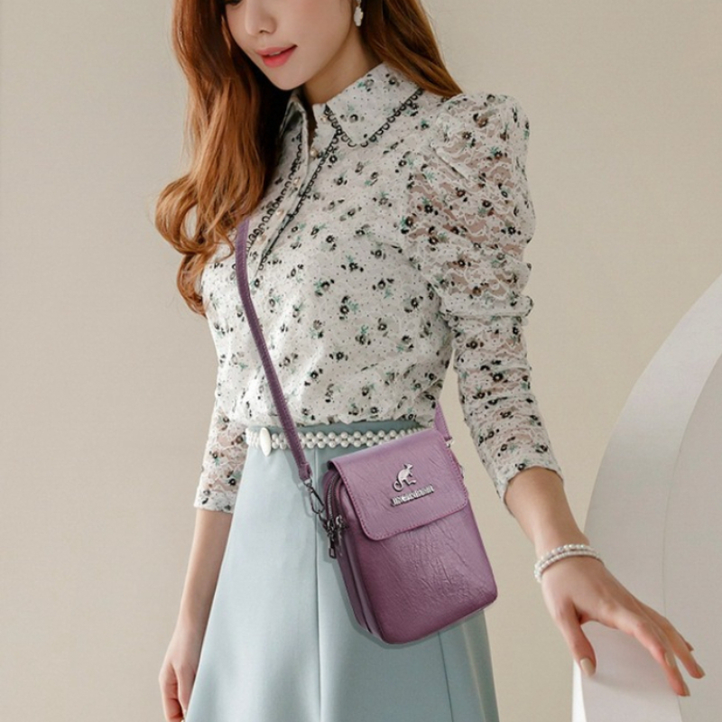 Women'S Kangaroo Bags - กระเป๋าสะพายข้างหนังเทียมสไตล์วินเทจสำหรับผู้หญิง พร้อมฝาปิดและโลโก้จิงโจ้ สายสะพายปรับได้ เหมาะสำหรับการช้อปปิ้ง