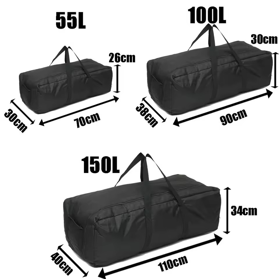 Women Bags Waterproof - กระเป๋าเดินทางสำหรับตั้งแคมป์กลางแจ้ง 1680D Oxford สำหรับเดินป่า กระเป๋าเดินทางขนาดใหญ่กันน้ำสำหรับผู้ชายและผู้หญิง
