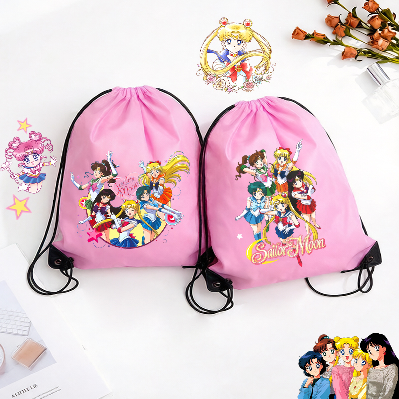 Women'S Vogue Bags - กระเป๋าหูรูด Sailor Moon สำหรับผู้หญิง กระเป๋ากีฬา กระเป๋าใส่ของสำหรับขี่จักรยาน