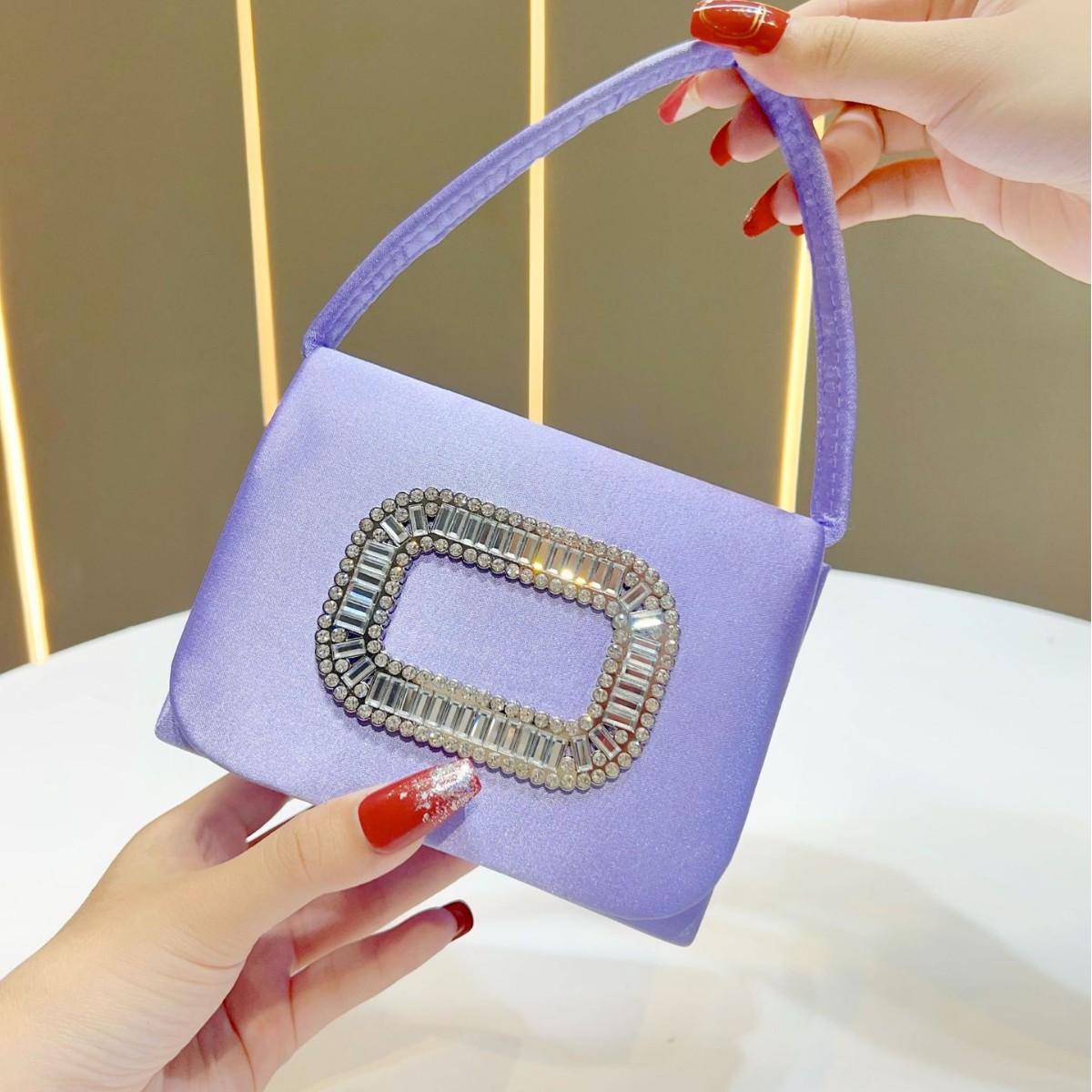 Luxury Mini Square กระเป๋าถือผ - Mini Purse Chain บทวิจารณ์และราคา