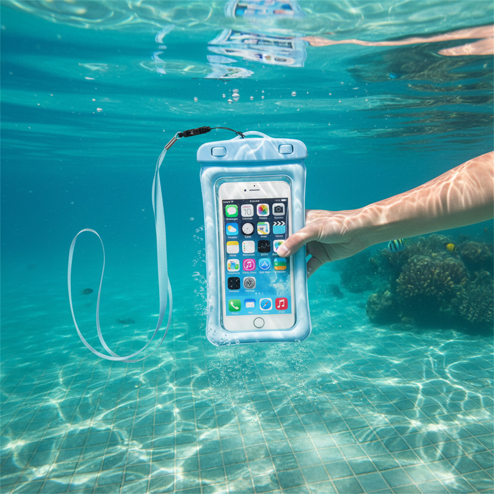 กระเป๋าโทรศัพท์กันน้ำสีน้ำเงิน - Women Bags Waterproof บทวิจารณ์และราคา