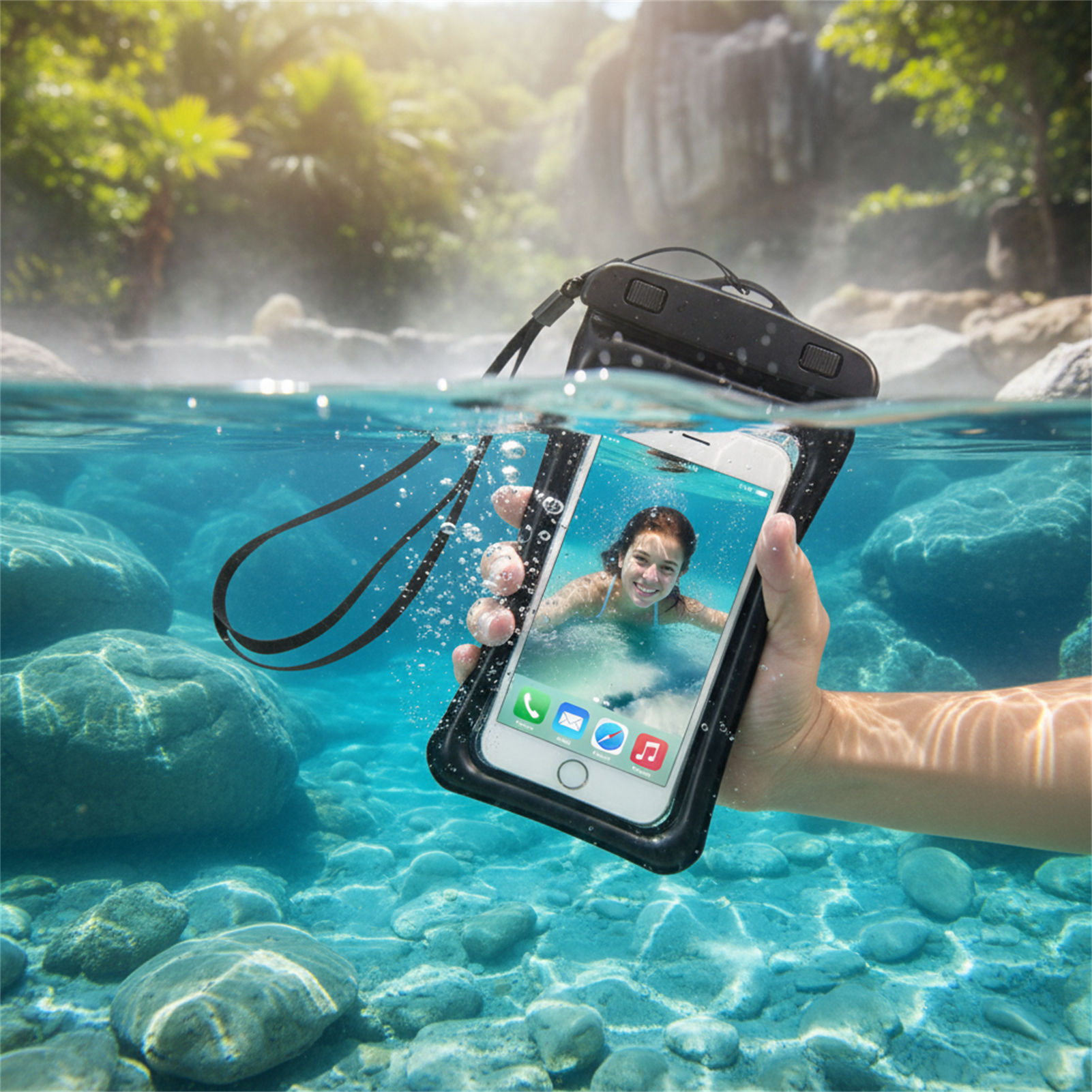 กระเป๋าโทรศัพท์กันน้ำสีน้ำเงิน - Women Bags Waterproof บทวิจารณ์และราคา