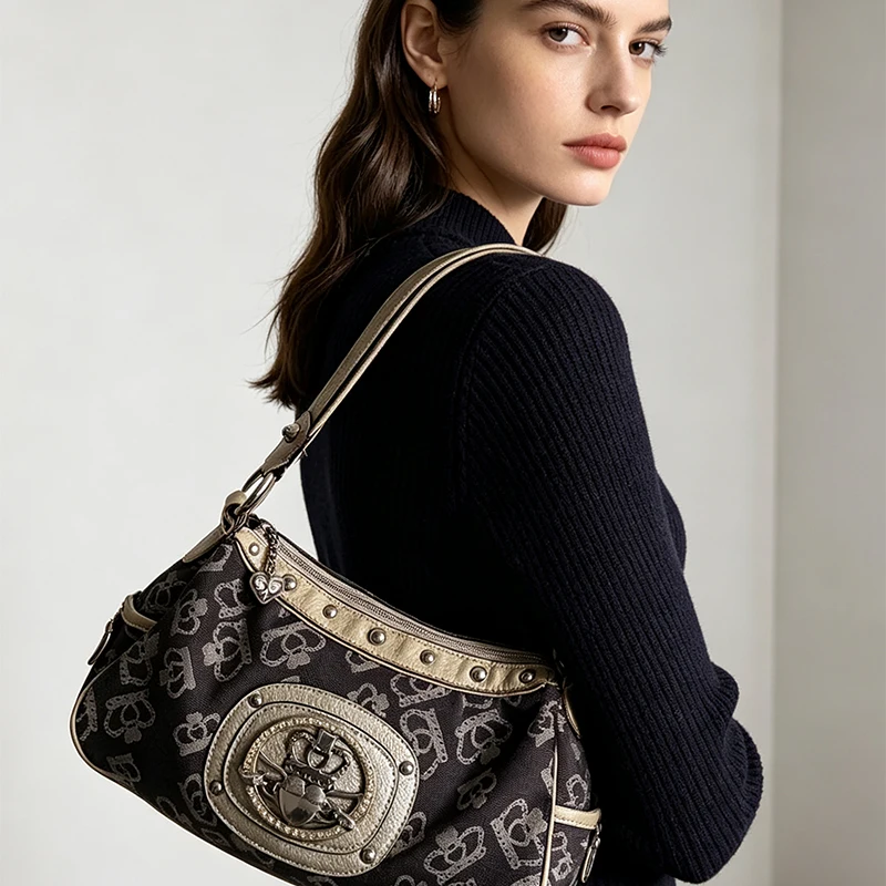 กระเป๋าสะพายไหล่ทรงฮอบโบ้สไตล์ - Women Bags Zip บทวิจารณ์และราคา
