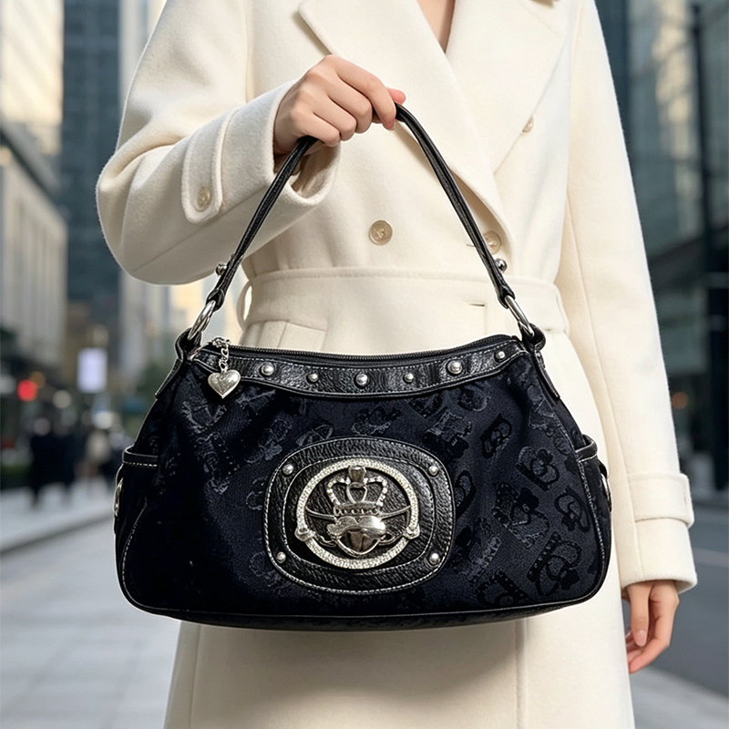 กระเป๋าสะพายไหล่ทรงฮอบโบ้สไตล์ - Women Bags Zip บทวิจารณ์และราคา