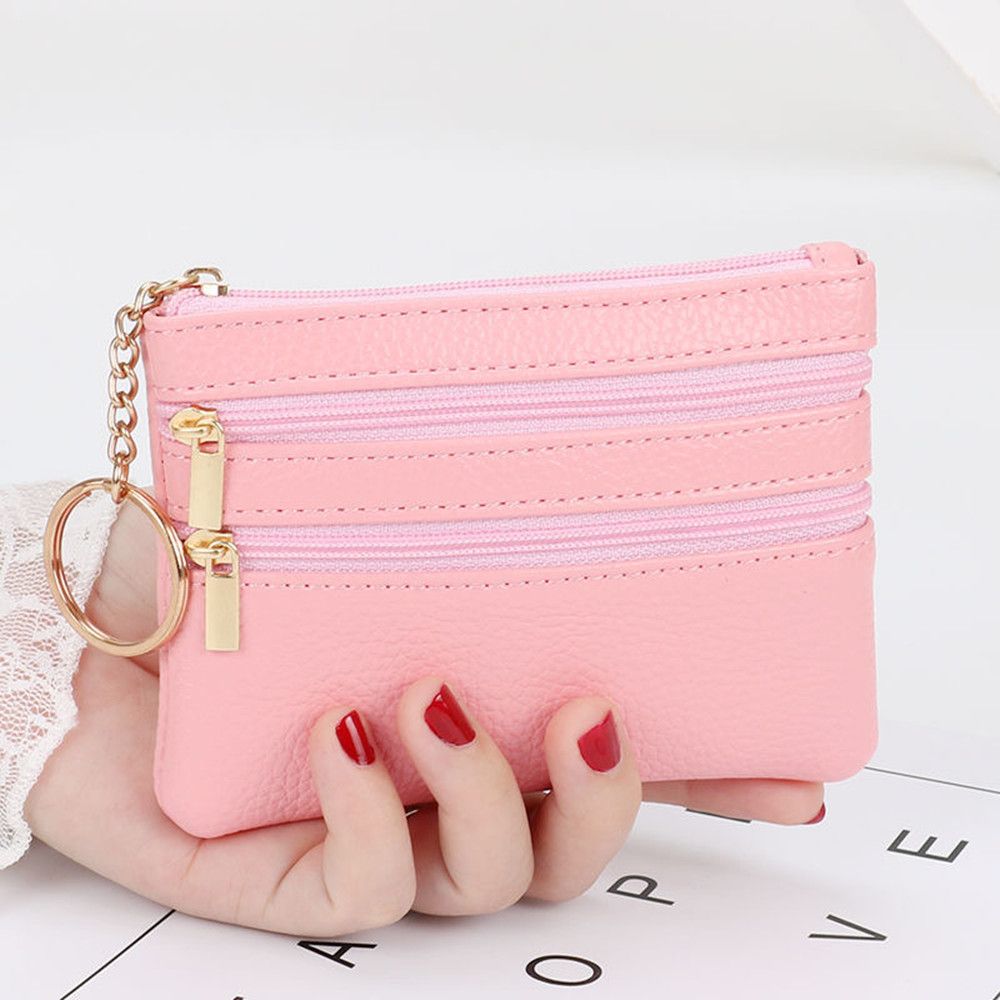 Soft Mini Card Holder กระเป๋าส - Women Bags Zip บทวิจารณ์และราคา