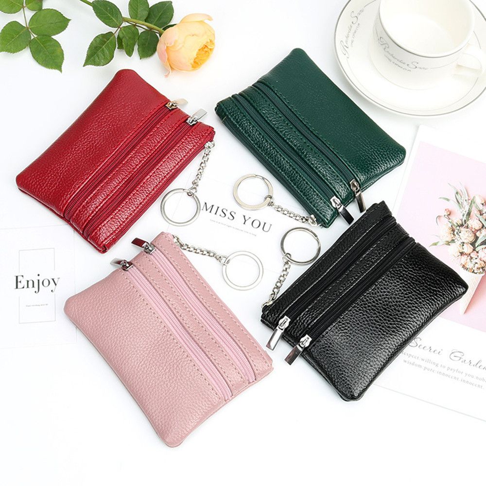 Soft Mini Card Holder กระเป๋าส - Women Bags Zip บทวิจารณ์และราคา