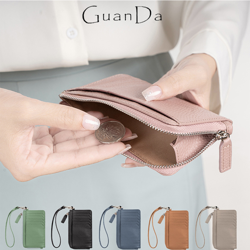 หนังแท้ผู้หญิงกระเป๋าเงินเหรีย - Women Bags Zip บทวิจารณ์และราคา
