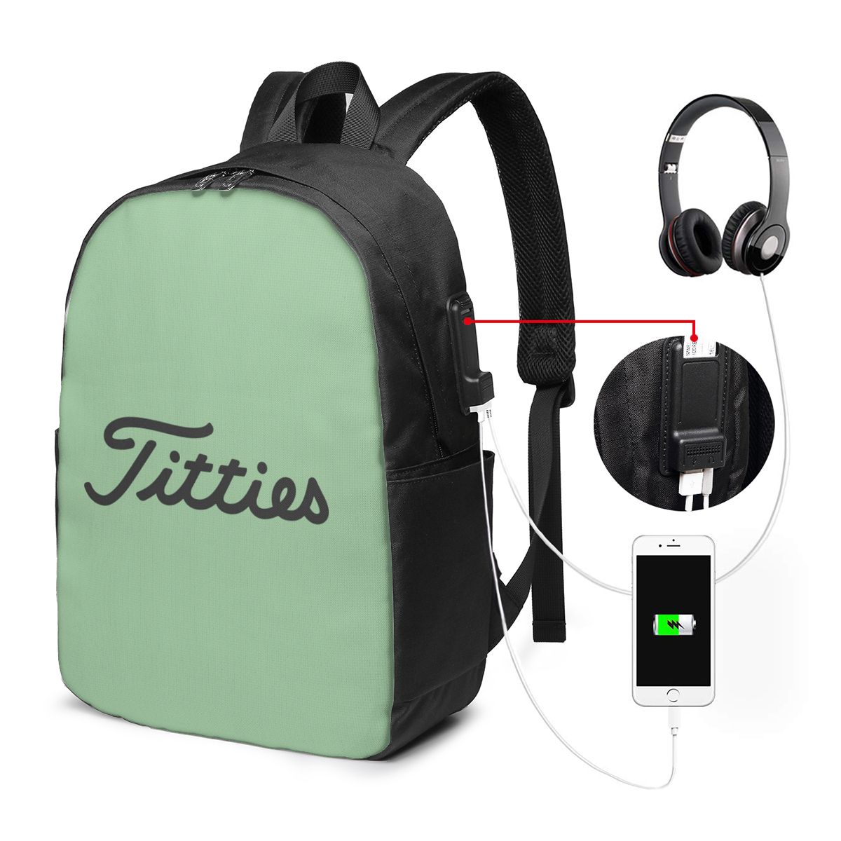 กระเป๋าเป้สะพายหลัง Titties Go - Women Bags Laptop บทวิจารณ์และราคา