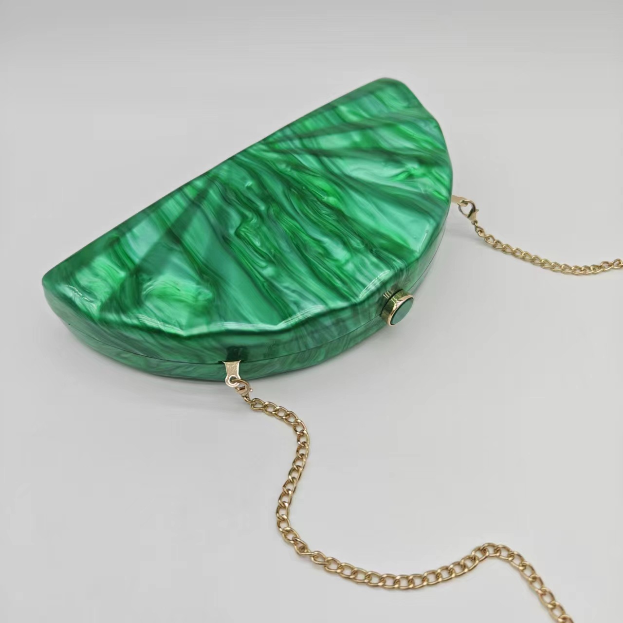 ผู้หญิง Half Moon วงกลมรูปบาร์ - Mini Purse Chain บทวิจารณ์และราคา