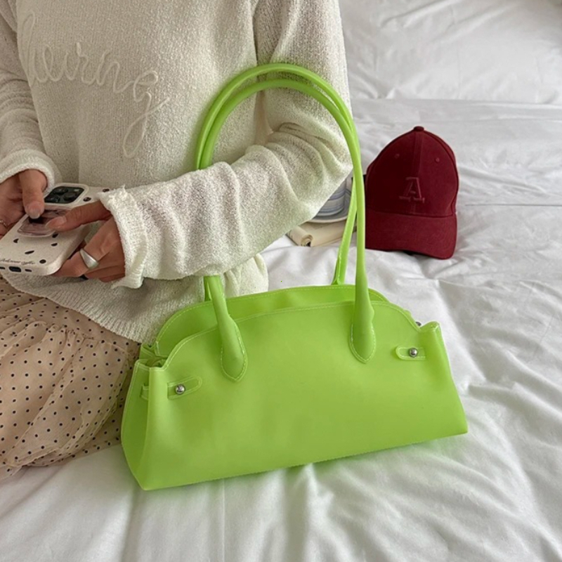 กระเป๋าถือผู้หญิง PVC สีพื้น ห - Women Hand Bags For Office บทวิจารณ์และราคา